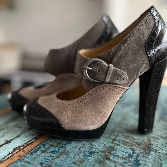 Nine West Vintage Styled Mary Jane Stiletto, Size 7 - Picture 6 of 7